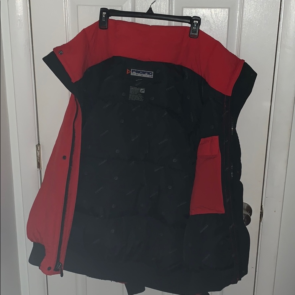Red and black jacket